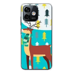 Силіконовий бампер з картинкою звірів для Ulefone Note 16 Pro (Олень із шарфом)