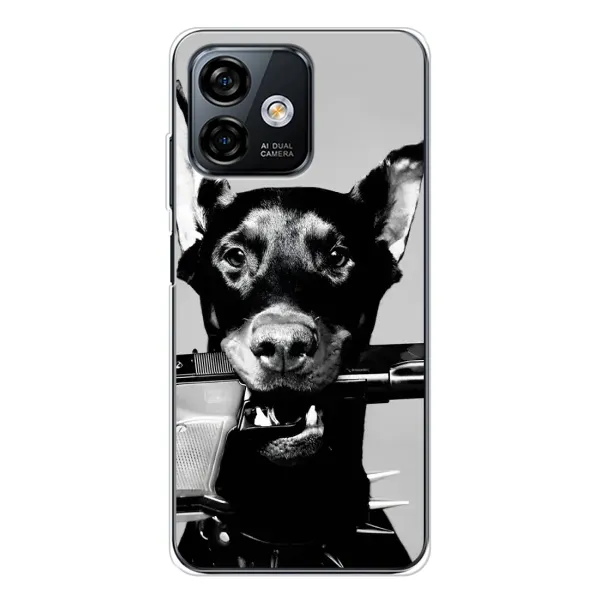Чехол с рисунком «Опасный доберман» для Ulefone Note 16 Pro