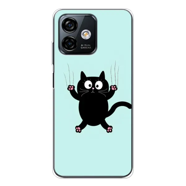 Чехол с рисунком «Падающий кот» для Ulefone Note 16 Pro