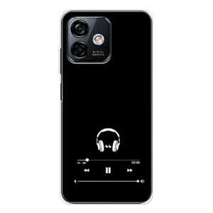 Чехол с картинками на черном фоне для Ulefone Note 16 Pro (Плеер)