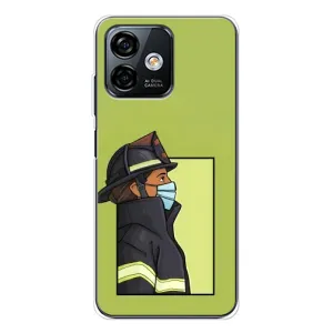 Чехол с рисунком «Пожарник» для Ulefone Note 16 Pro