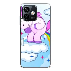Чохол Unicorn на Ulefone Note 16 Pro (Веселка Єдиноріга)
