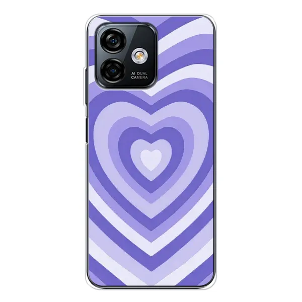 Чехол с рисунком «Сердце фиолет» для Ulefone Note 16 Pro Чехол с рисунком «Сердце фиолет» для Ulefone Note 16 Pro