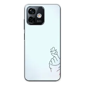 Чехлы (Знак сердечка) на Ulefone Note 16 Pro (Сердце на голубом)