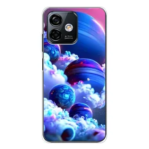 Чохли КОСМОС на Ulefone Note 16 Pro (Сині планети)