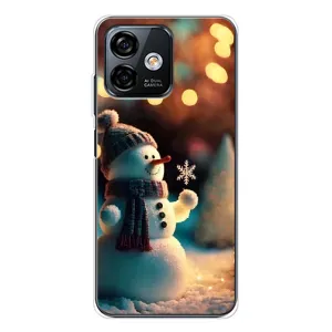 Чехлы на Новый Год Ulefone Note 16 Pro (Снеговик праздничный)