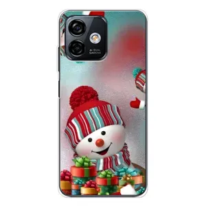 Чехлы на Новый Год Ulefone Note 16 Pro (Снеговик в шапке)