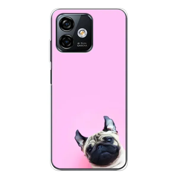 Чехол с рисунком «Собака на розовом» для Ulefone Note 16 Pro Чехол с рисунком «Собака на розовом» для Ulefone Note 16 Pro