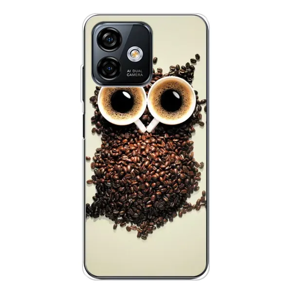 Чехол с рисунком «Сова с зерен кофе» для Ulefone Note 16 Pro