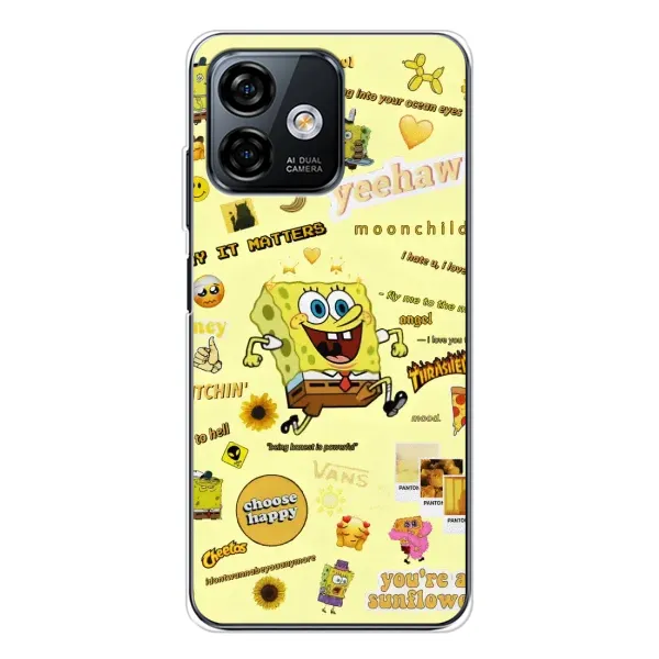 Чехол с рисунком «Спанч Боб бежит» для Ulefone Note 16 Pro