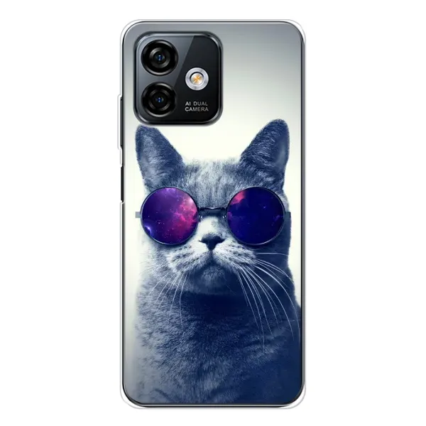 Чехол с рисунком «Стильный КОТ» для Ulefone Note 16 Pro