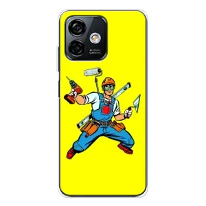 Чехол с рисунком «Строитель» для Ulefone Note 16 Pro