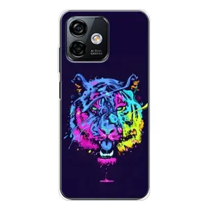 Силіконовий бампер з картинкою звірів для Ulefone Note 16 Pro (Тигр-Арт)