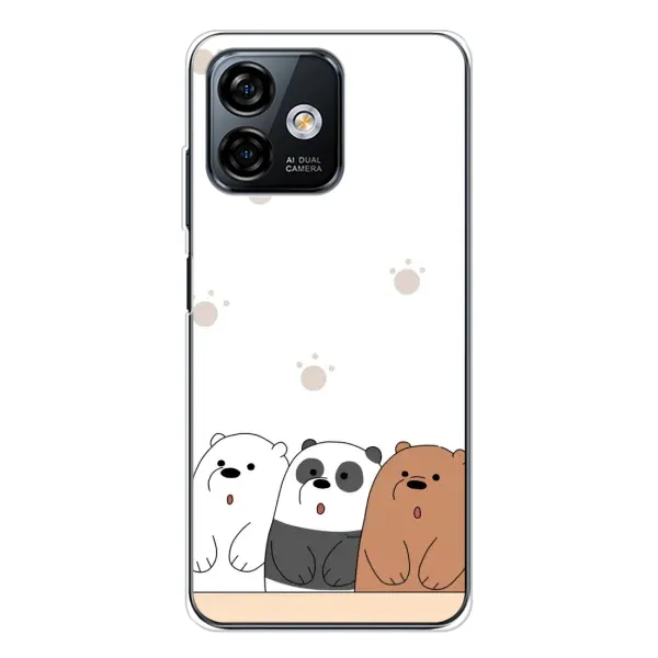 Чохол з малюнком «Здивовані ведмедики» для Ulefone Note 16 Pro Чохол з малюнком «Здивовані ведмедики» для Ulefone Note 16 Pro