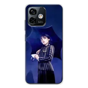 Чохол з картинкою Венсдей на Ulefone Note 16 Pro (Венсдей з парасолькою)