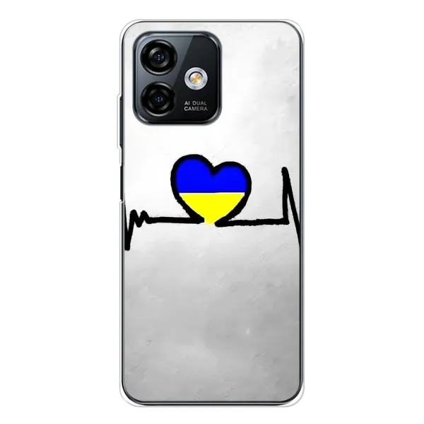 Чехол с рисунком «Украинская кардиограмма» для Ulefone Note 16 Pro Чехол с рисунком «Украинская кардиограмма» для Ulefone Note 16 Pro