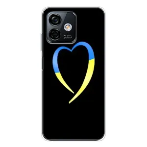 Силиконовый Чехол на Ulefone Note 16 Pro (Я-Украина) (Украинское сердце)