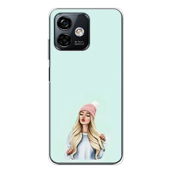 Чехол с рисунком «В шапке» для Ulefone Note 16 Pro