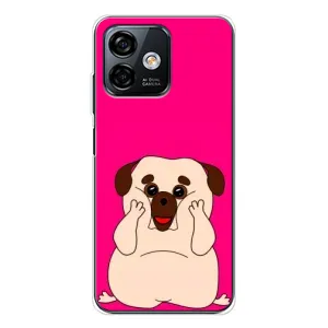 Чохол (ТПУ) Милі песики для Ulefone Note 16 Pro (Веселий Мопсік)