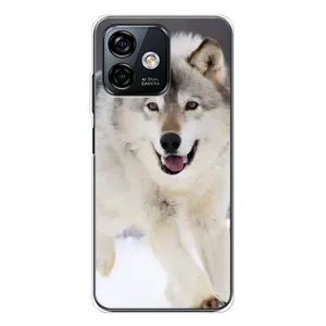 Чохол з Вовком на Ulefone Note 16 Pro (Вовк біжить по снігу)