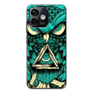 Чохли з принтом СОВИ для Ulefone Note 16 Pro (Зелена сова)
