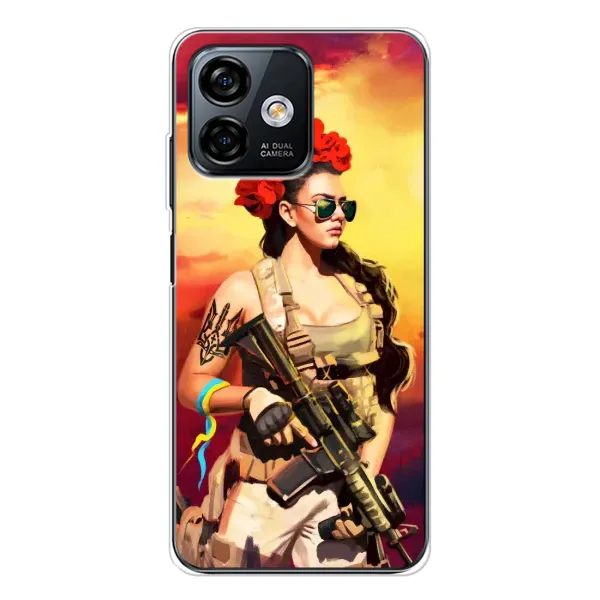 Чехол с рисунком «Женщина солдат» для Ulefone Note 16 Pro