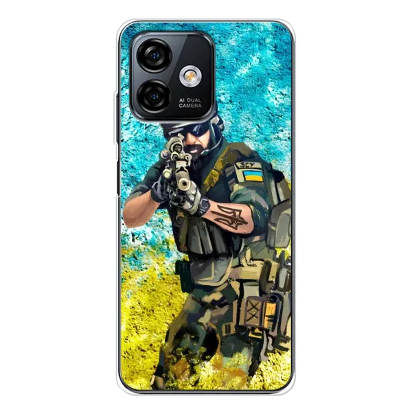 Чехол с рисунком «ЗСУ  Воин» для Ulefone Note 16 Pro