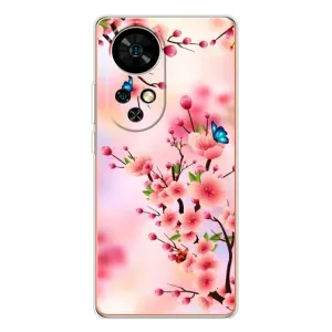 Чехол с принтом САКУРЫ на Ulefone Note 17 Pro (Бабочки на сакуре)