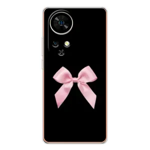 Чехол банты для Ulefone Note 17 Pro (Бант на черном)