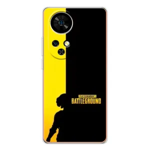 Чехол (TPU) с картинкой "Лого Пабг" на Ноте 17 Про (Battlegrounds)
