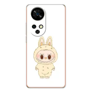 Чохол з принтом Лабубу для Ulefone Note 17 Pro (Бежевий Лабубу)