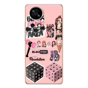 Чехлы с картинкой для Ulefone Note 17 Pro (BLACK PINK коллаж)