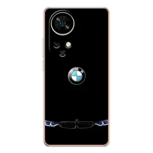 Силиконовый бампер с картинкой машины на Ulefone Note 17 Pro (Черный BMW)