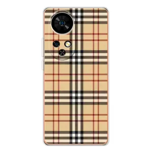 Чехол с Брендами одежды на Ноте 17 Про (Burberry стиль)