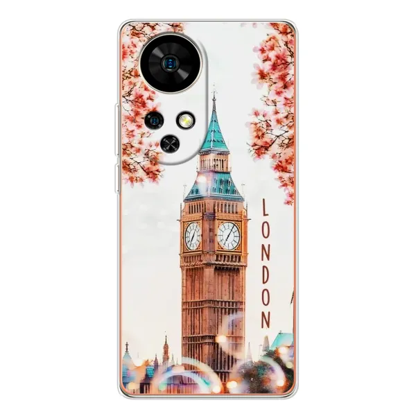 Чехол с рисунком «Часы Лондон» для Ulefone Note 17 Pro