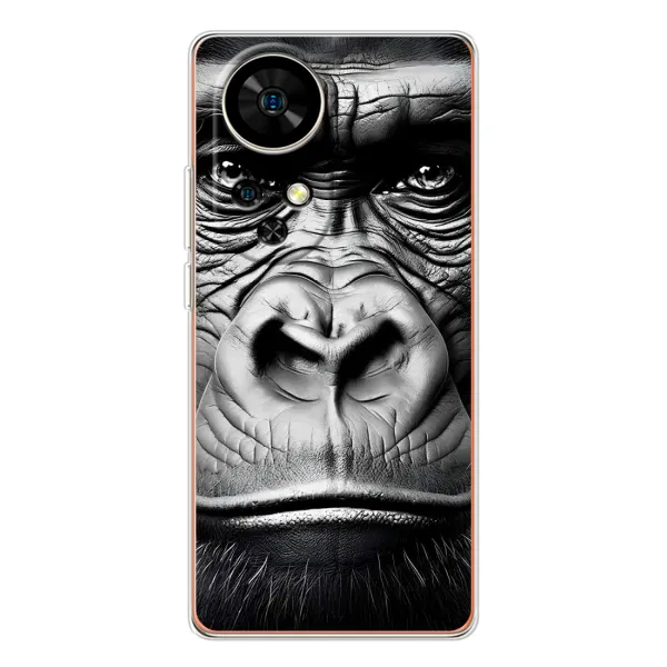 Чехол с рисунком «Черная обезьяна» для Ulefone Note 17 Pro