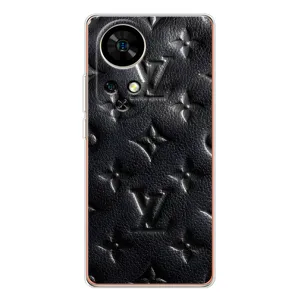 Текстурный Чехол Louis Vuitton для Ноте 17 Про (Черный ЛВ)