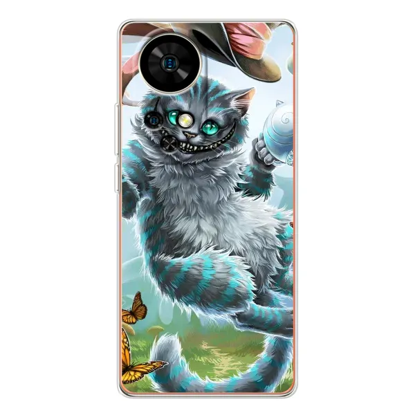 Чехол с рисунком «Чеширский КОТИК» для Ulefone Note 17 Pro Чехол с рисунком «Чеширский КОТИК» для Ulefone Note 17 Pro