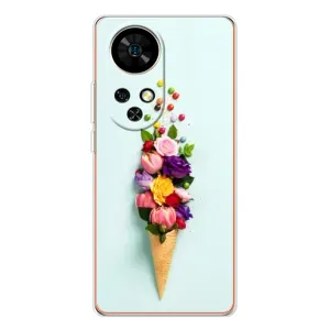 Чехлы с тематикой "ЦВЕТЫ" на Ulefone Note 17 Pro (Цветок-мороженное)
