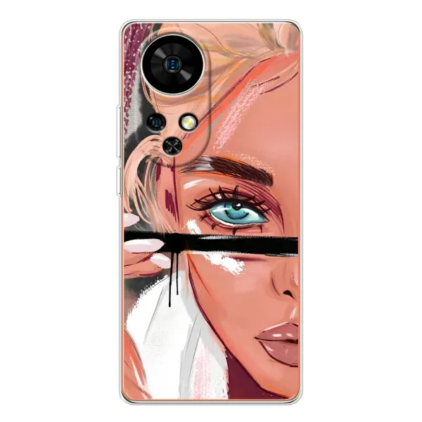 Чохол з малюнком «Дівчина та вії» для Ulefone Note 17 Pro