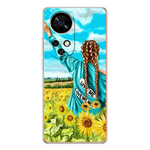 Чехол с рисунком «Девушка на поле» для Ulefone Note 17 Pro