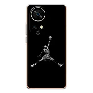 Силиконовый Чехол Nike Air Jordan на Ноте 17 Про (Джордан)