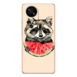 Силиконовый Чехол с Енотами на Ulefone Note 17 Pro (Енот)