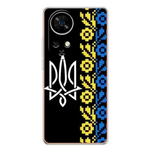 Силиконовый Чехол на Ulefone Note 17 Pro (Герб и вышыванка)