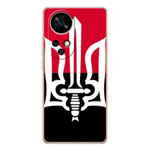 Чехлы УПА (Красно-Чёрный) на Ulefone Note 17 Pro (Герб Украины)