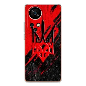 Чехлы УПА (Красно-Чёрный) на Ulefone Note 17 Pro (Герб в цвете УПА)
