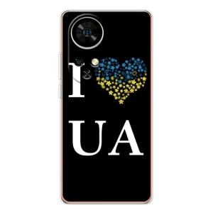 Силиконовый Чехол на Ulefone Note 17 Pro (Я-Украина) (I Love UA)