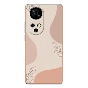 Чехол цветочный дизайн для Ulefone Note 17 Pro (Коричневый фон)