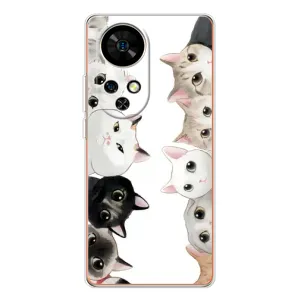 Силиконовый чехол с котиком для Ulefone Note 17 Pro (Коты)