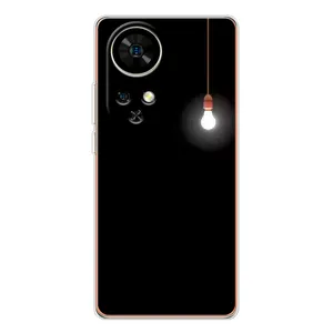 Чехол с картинками на черном фоне для Ulefone Note 17 Pro (Лампочка)